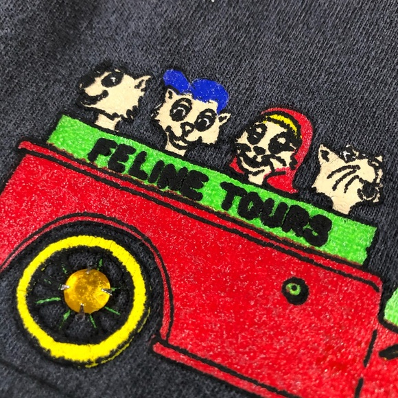 Hollywood Famous Cats Bowl Red Carpet Vintage Tee - Picture 11 of 14